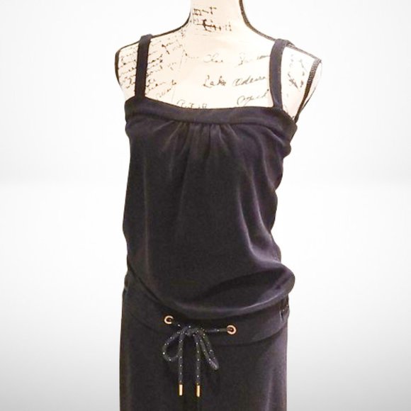 Juicy Couture romper in black terrycloth with gold - Picture 2 of 14